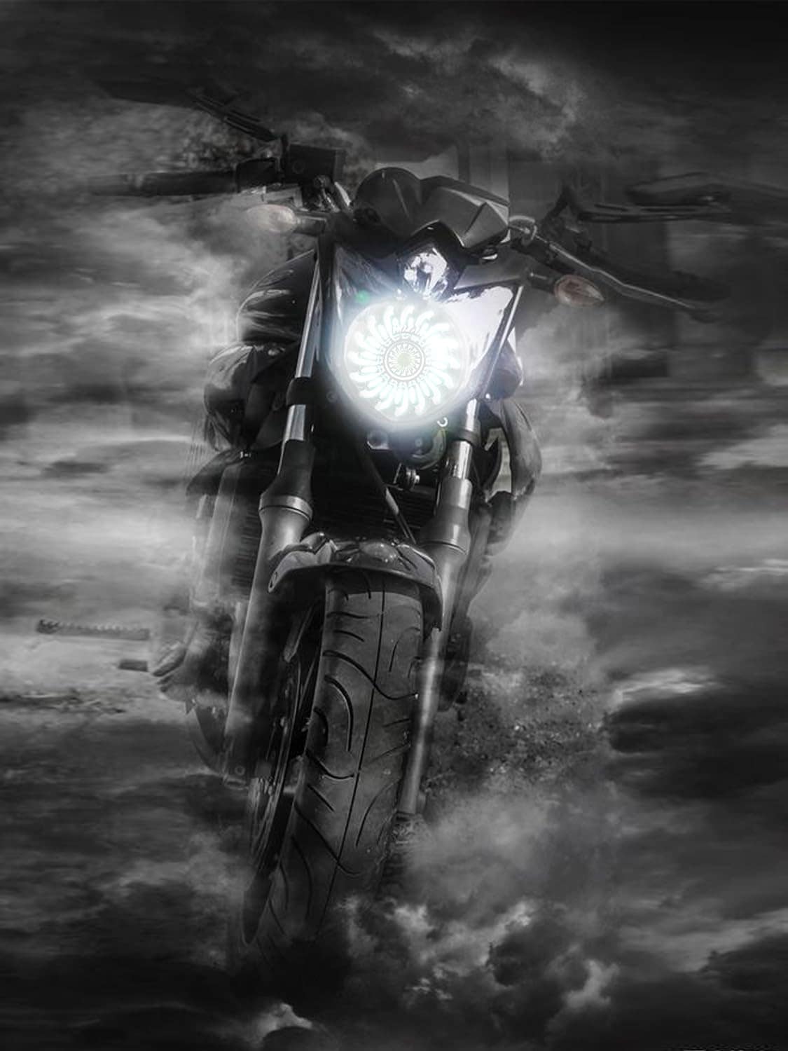 Faros LED de Motocicleta HENGTUAOTO de 7" con DRL en forma - Imagen 8