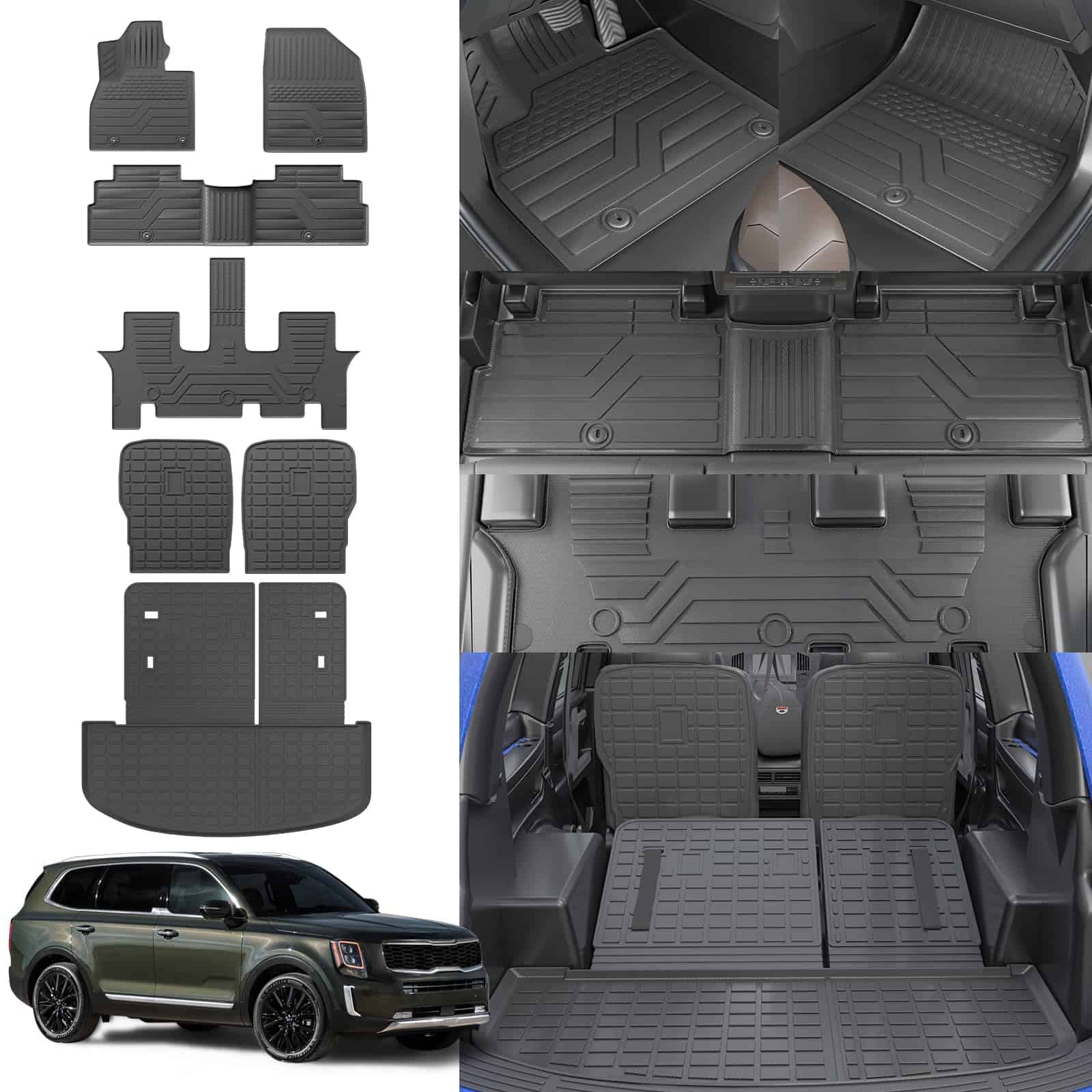 Tapetes Thinzyou Compatibles con Kia Telluride 2020-2025 de