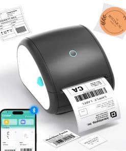 Impresora de etiquetas térmicas Bluetooth para envío de 4x6