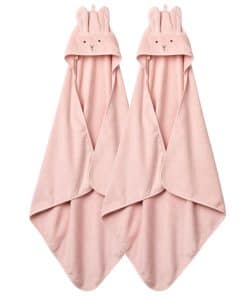 Toalla con capucha para bebé - Toallas de -Rosa Conejo