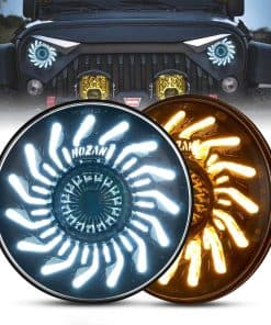 Faros redondos de chrysanthemum de 7 pulgadas LED blanco