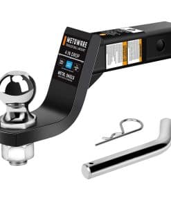 METOWARE Soporte de Enganche para Remolque con Bola de 2