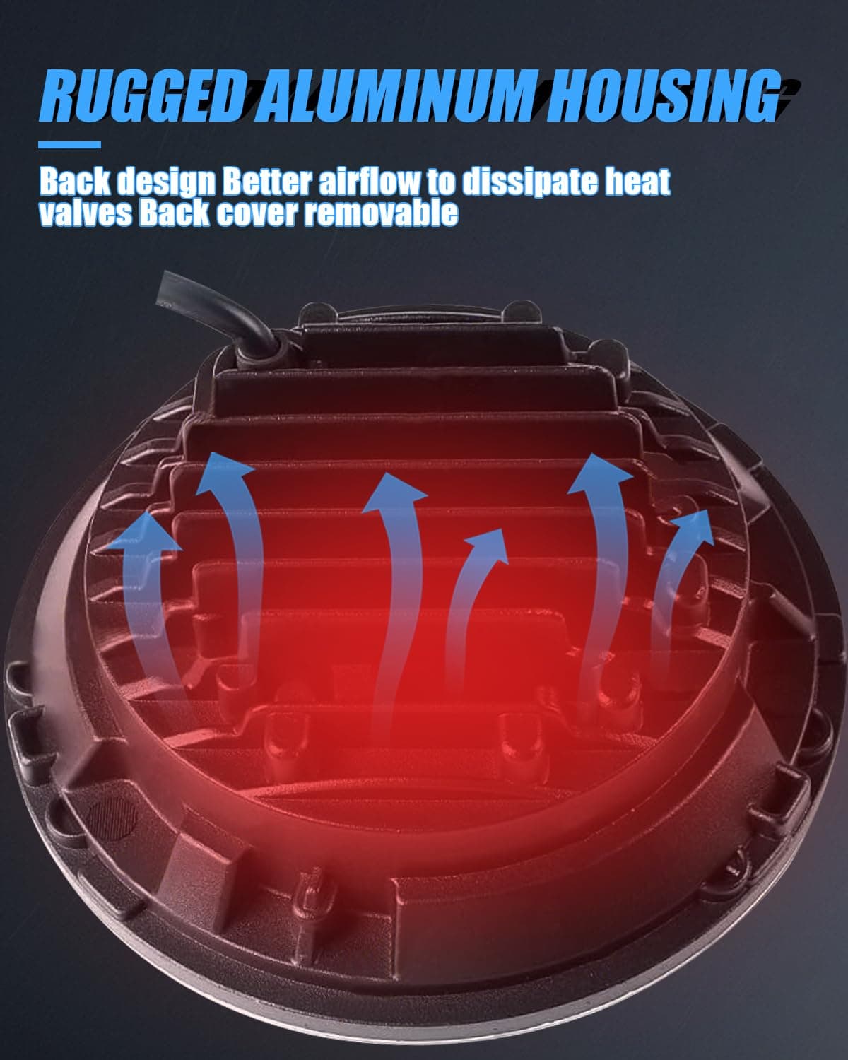 Faros Delanteros LED de Motocicleta 7 Pulgadas Estilo X - Imagen 6