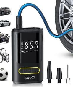 Inflador de neumáticos JUSUOX, Compresor de -Negro