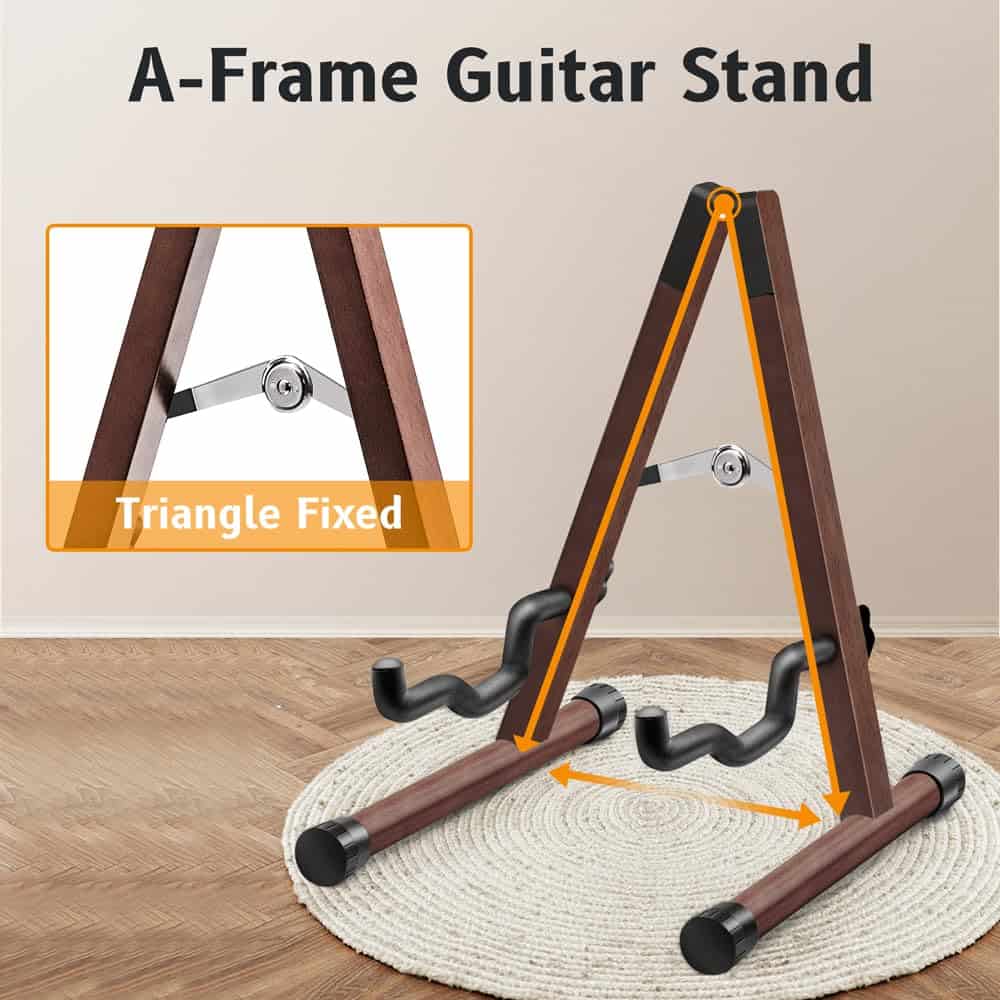 Soporte de guitarra de madera STNFAREBI, Soporte de suelo - Imagen 5