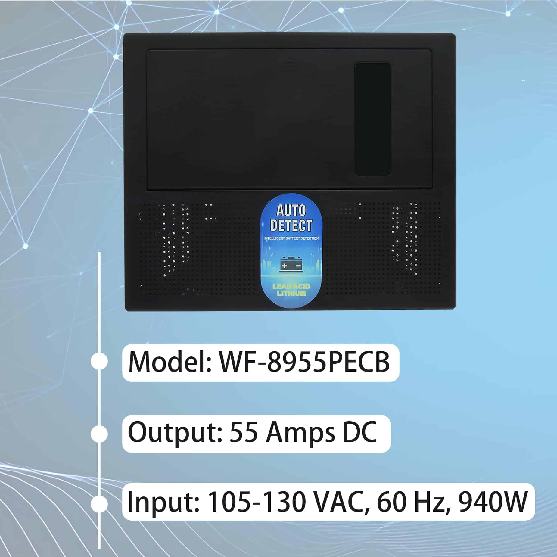 HUHIJIN WF-8955PEC Power Center Convertidor Cargador - - Imagen 8