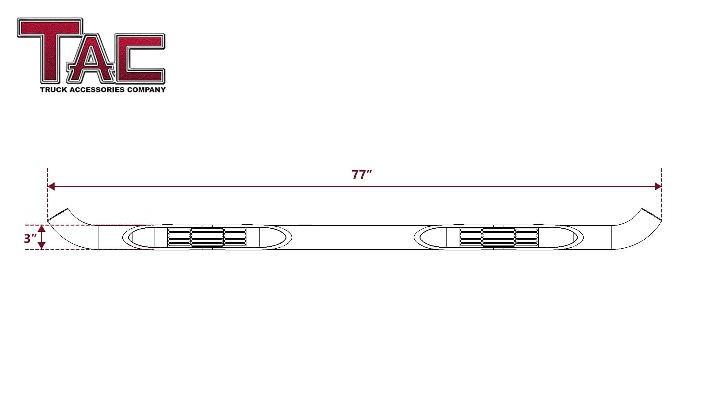 TAC 3" Estribos Laterales Pasos Laterales Compatibles con - Imagen 5