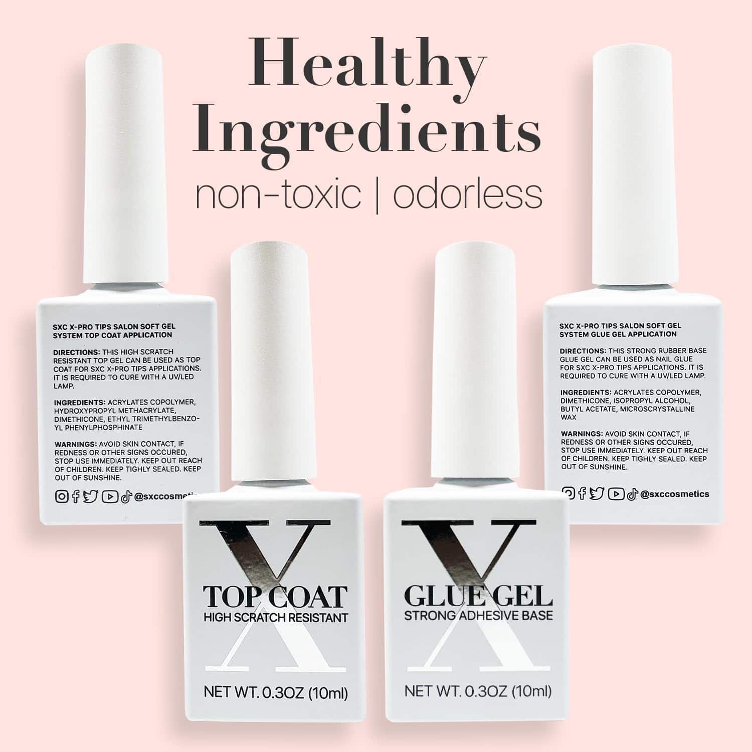 Kit de Inicio de Tips X-Pro SXC Cosmetics Pink Series para - Imagen 10