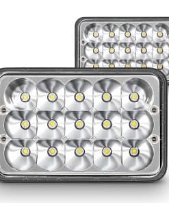 Conjunto de 2 faros LED cromados TRUE MODS de 4x6 6x4