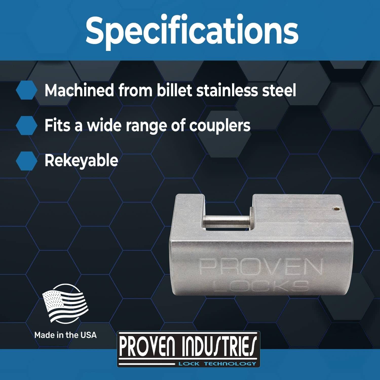 Candado de pasador de pestillo de acoplador de industrias - Imagen 5