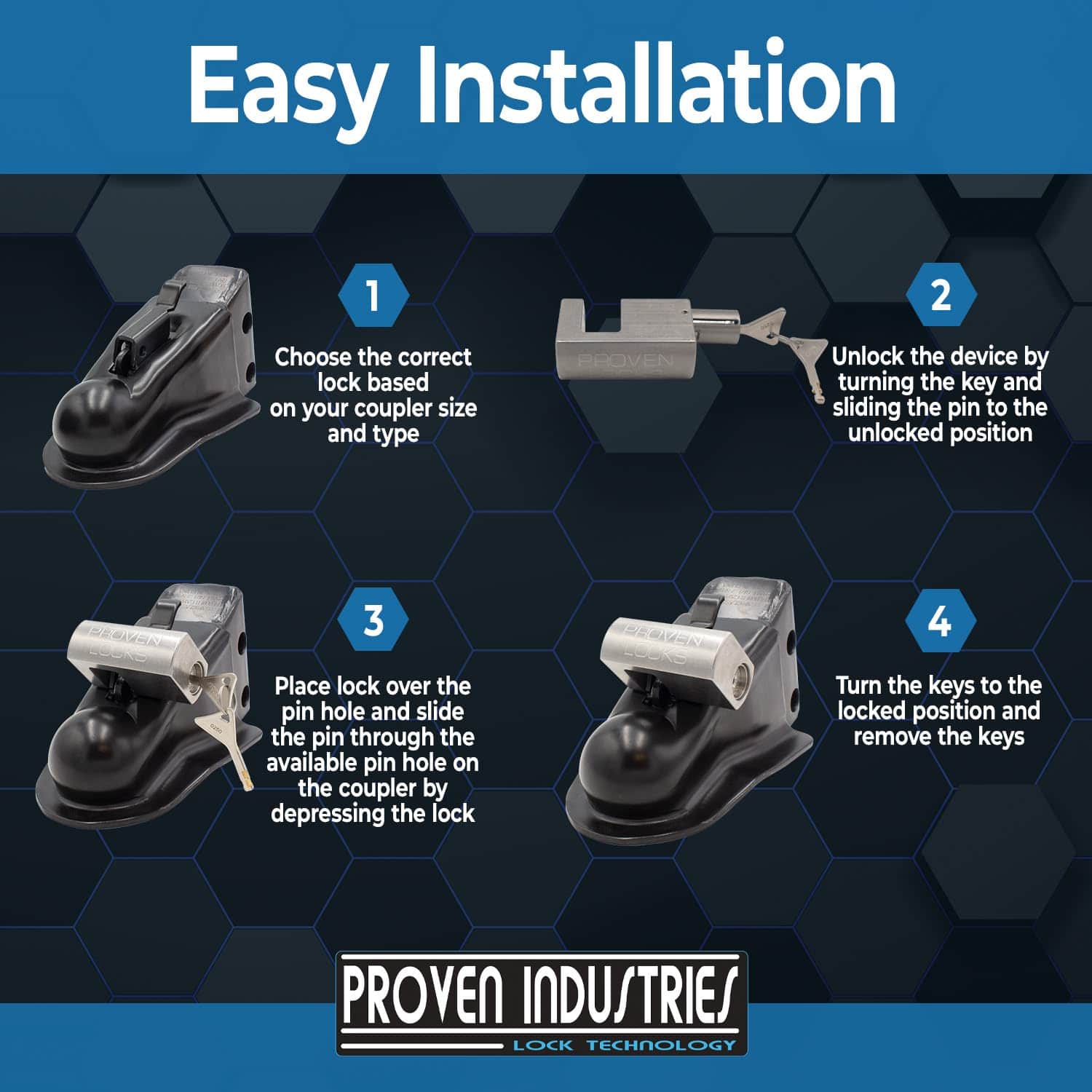 Candado de pasador de pestillo de acoplador de industrias - Imagen 6