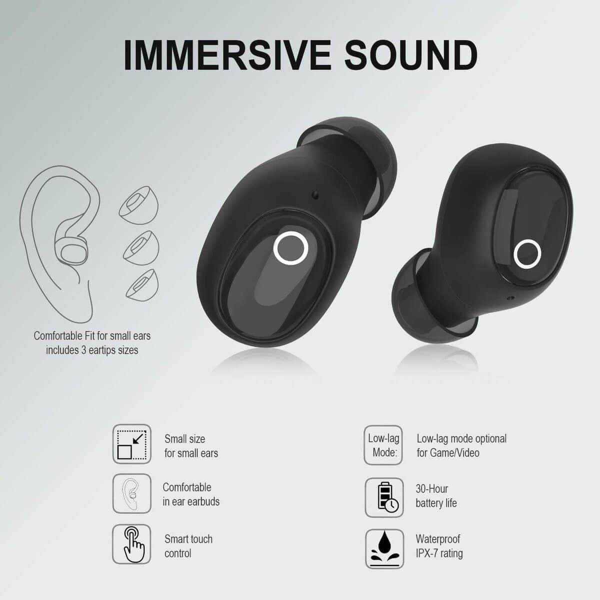 Mini Auriculares Inalámbricos Eleror para Canales Auditivos - Imagen 3
