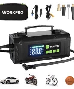 Compresor de Aire Portátil WORKPRO para Neumáticos, Bomba