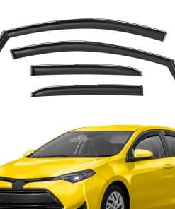 Deflectores de Ventana Extra Duraderos en -Negro