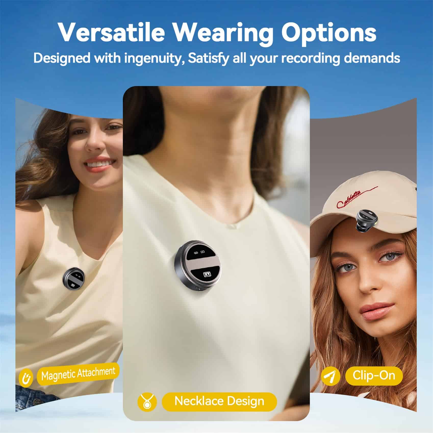 2 Pcs Micrófono Lavalier Inalámbrico para - Imagen 6