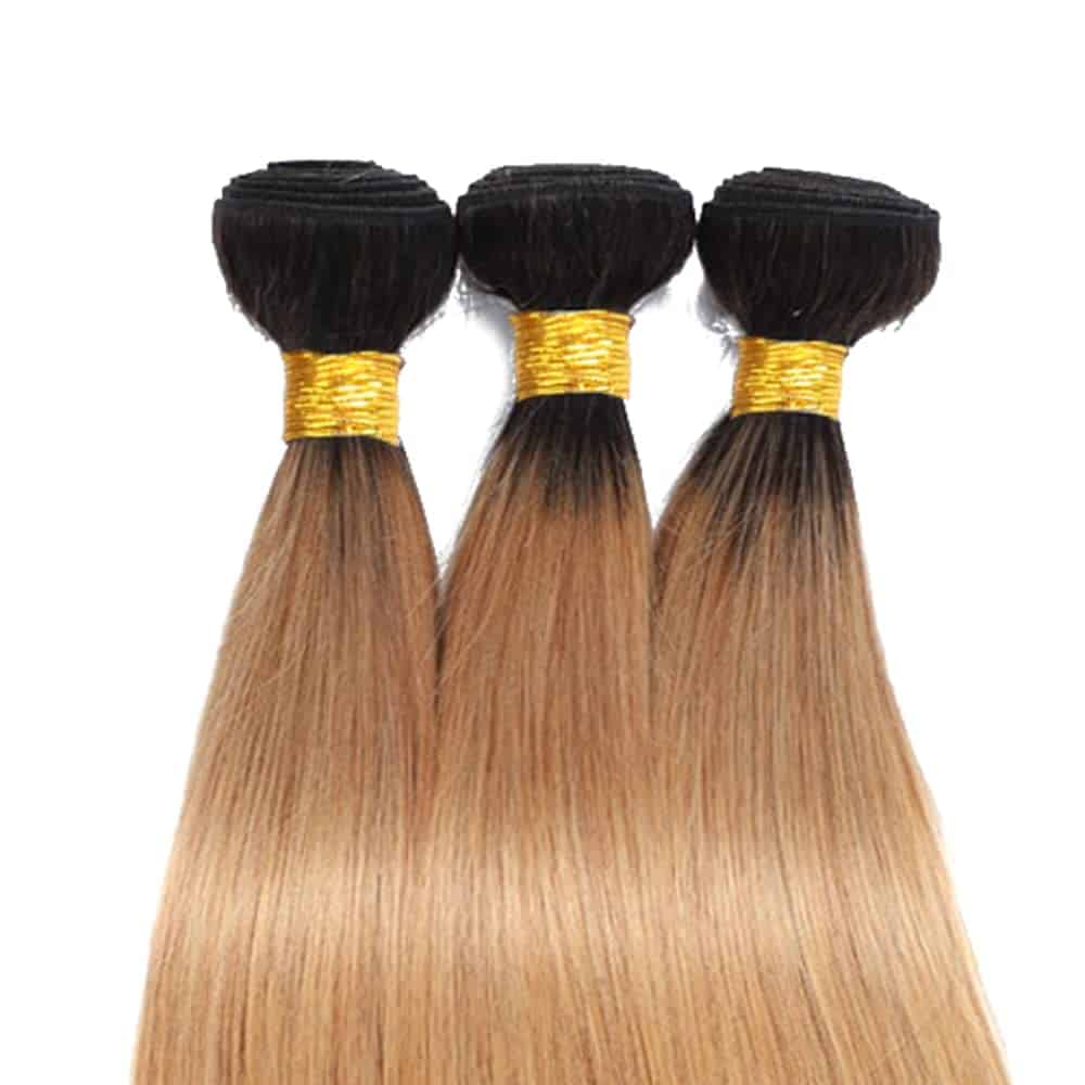 SEABURT Mechones de Cabello Humano Rubio Miel #1B/27 - - Imagen 8