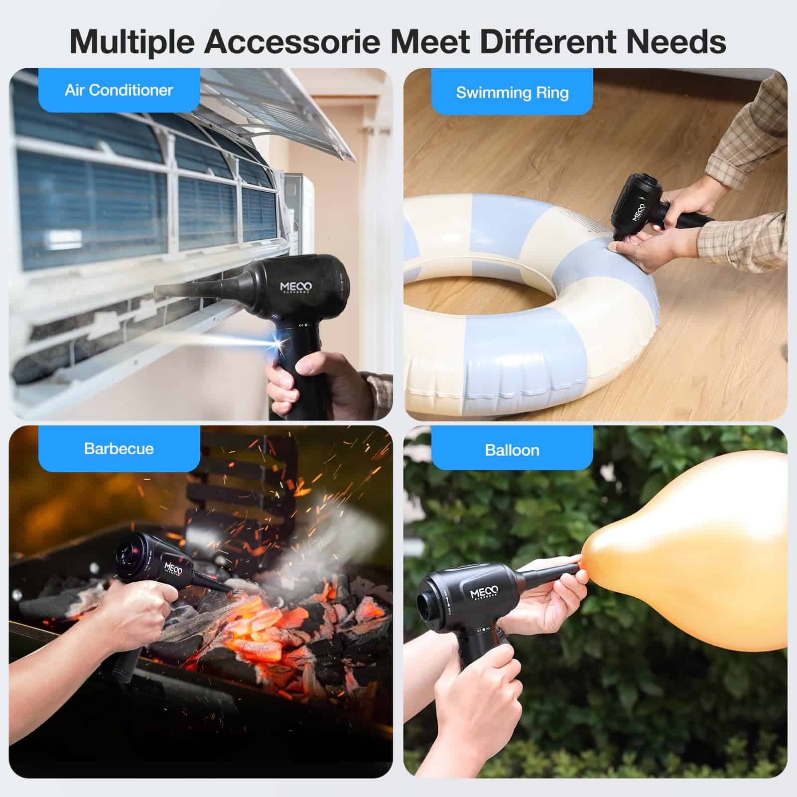 MECO ELEVERDE Soplador de Aire Comprimido, Mini Aspiradora - Imagen 5