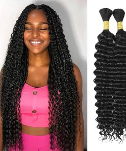 Cabello Boho para Trenzar 24 Pulgadas Cabello Humano para