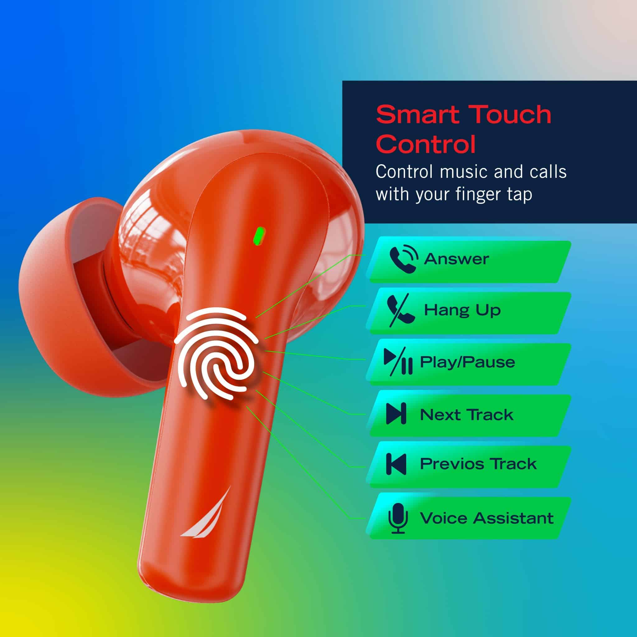 Audífonos Inalámbricos Bluetooth NAUTICA, 16 Horas de - Imagen 7