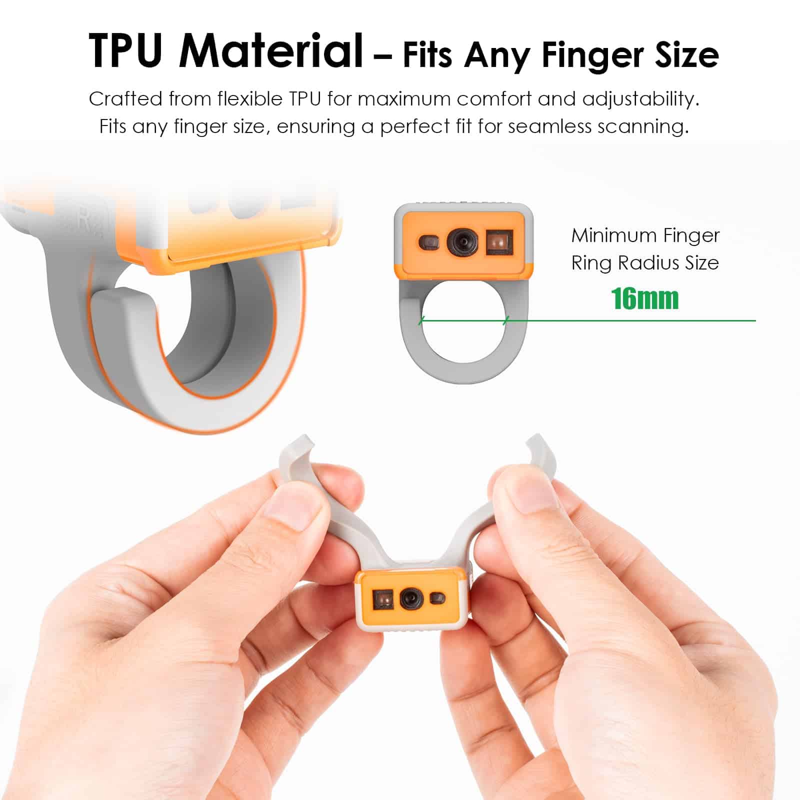 Escáner de Código de Barras Portátil T3 2D Ultra-ligero de - Imagen 8