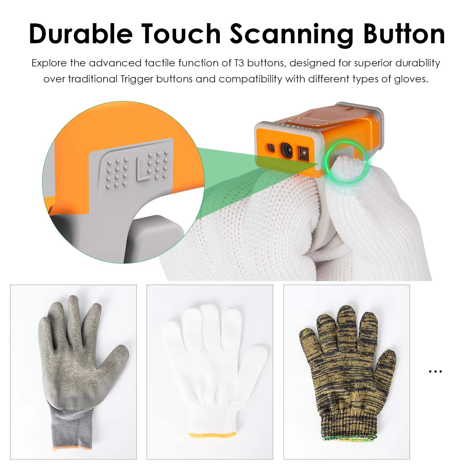 Escáner de Código de Barras Portátil T3 2D Ultra-ligero de - Imagen 9