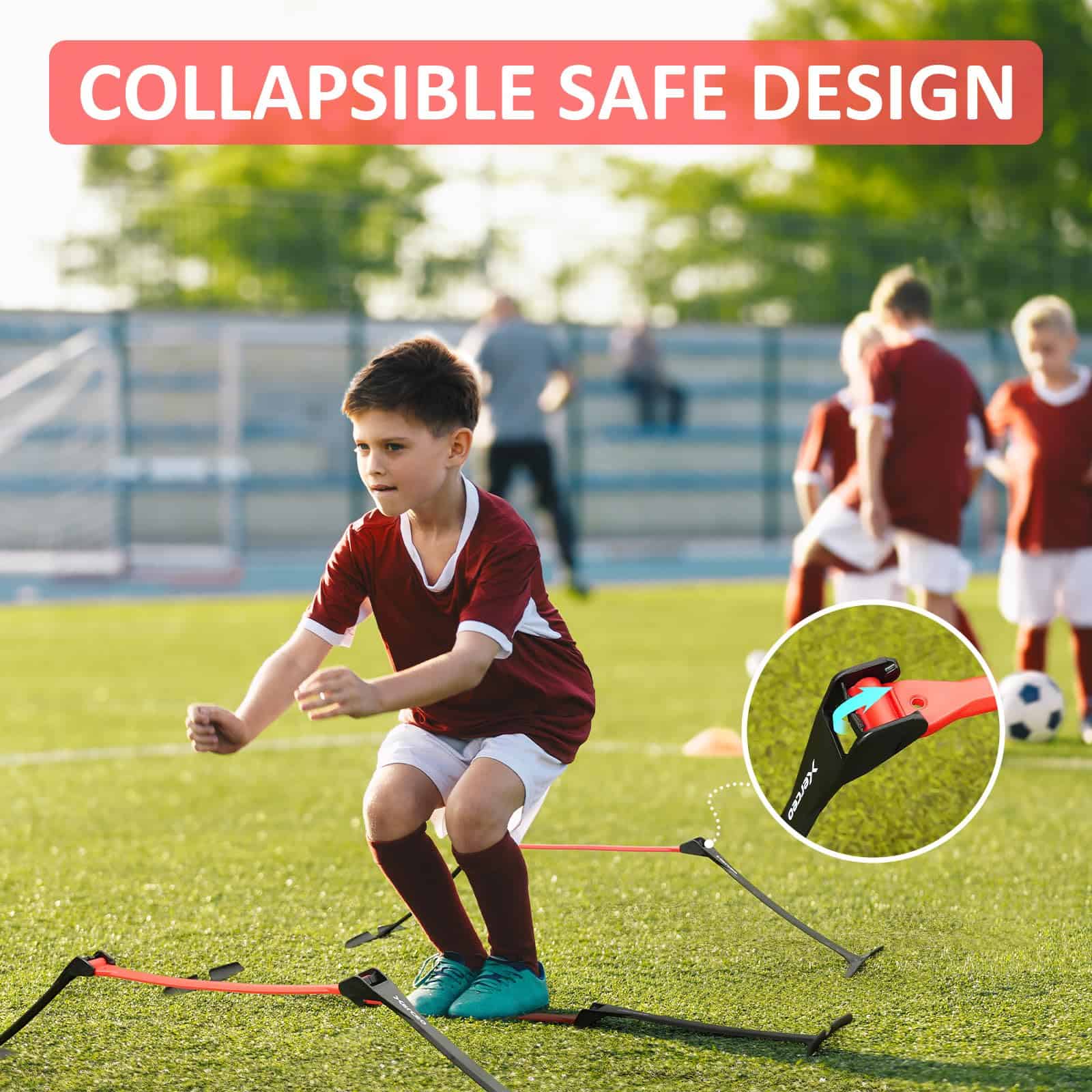 Set de Valla y Escalera de Agilidad Ajustable y Plegable - Imagen 7