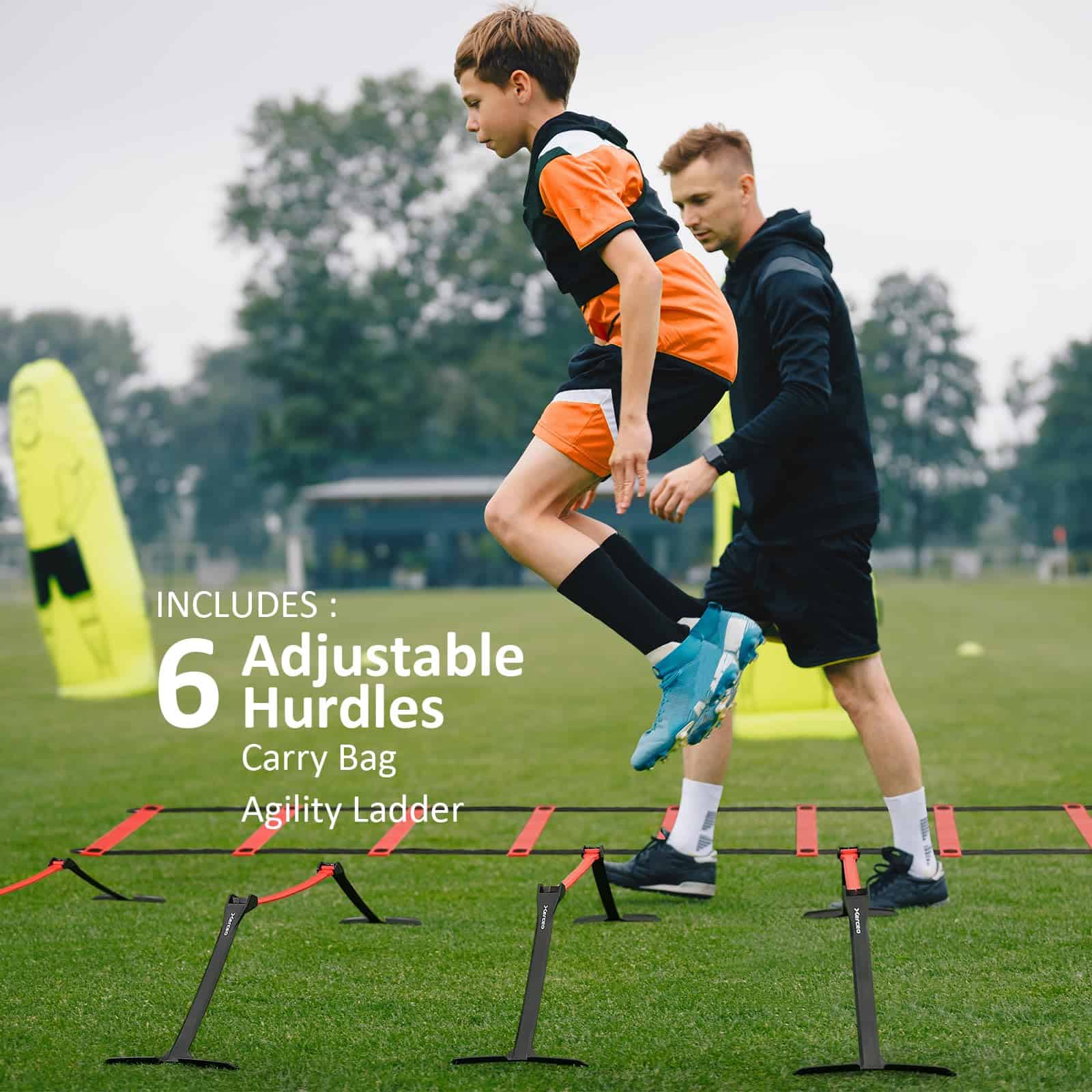 Set de Valla y Escalera de Agilidad Ajustable y Plegable - Imagen 8