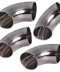 Codo de 90 grados de 3" SS304 Mandrel Bend (Paquete de 4) -