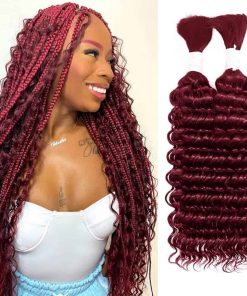 Cabello para Trenzas Humanas Ondulado Profundo Color 99J