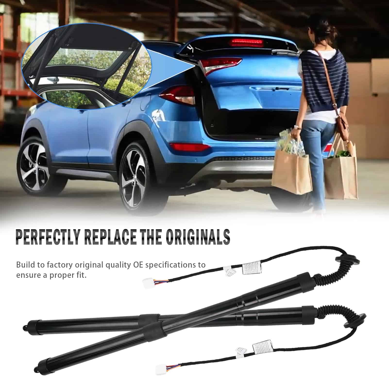 1 Par Actuador de Puerta Trasera Compatible con L-exus - Imagen 8