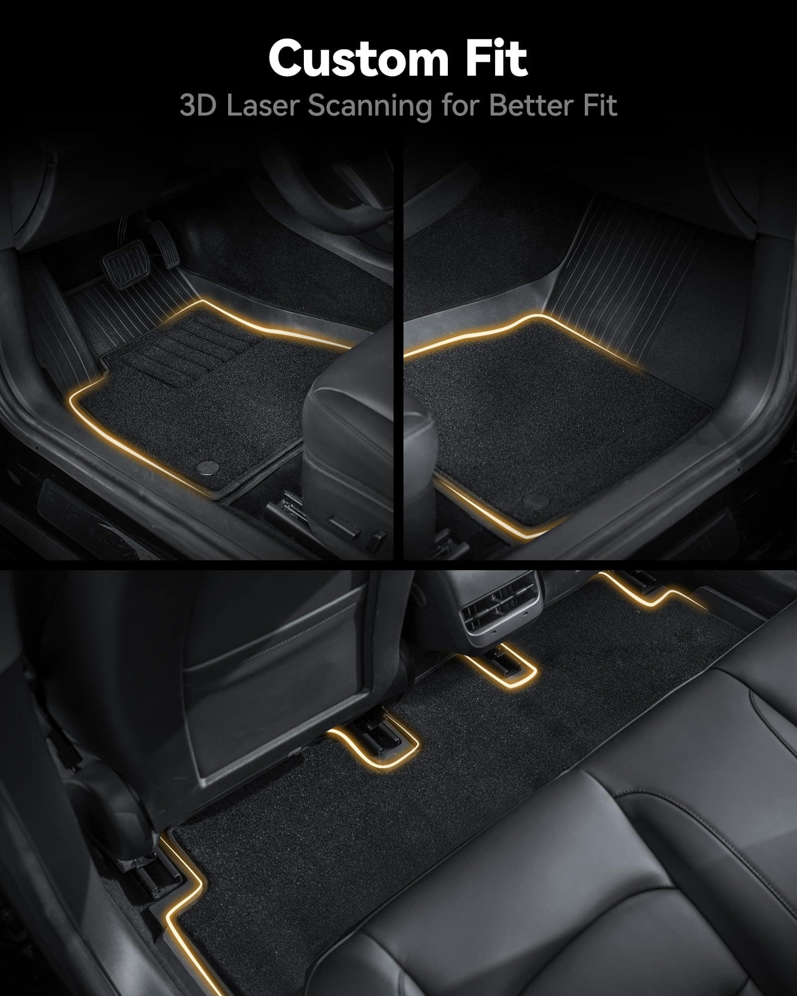Forro para Carga 3W Compatible con Tesla Model Y Trunk Mat - Imagen 3