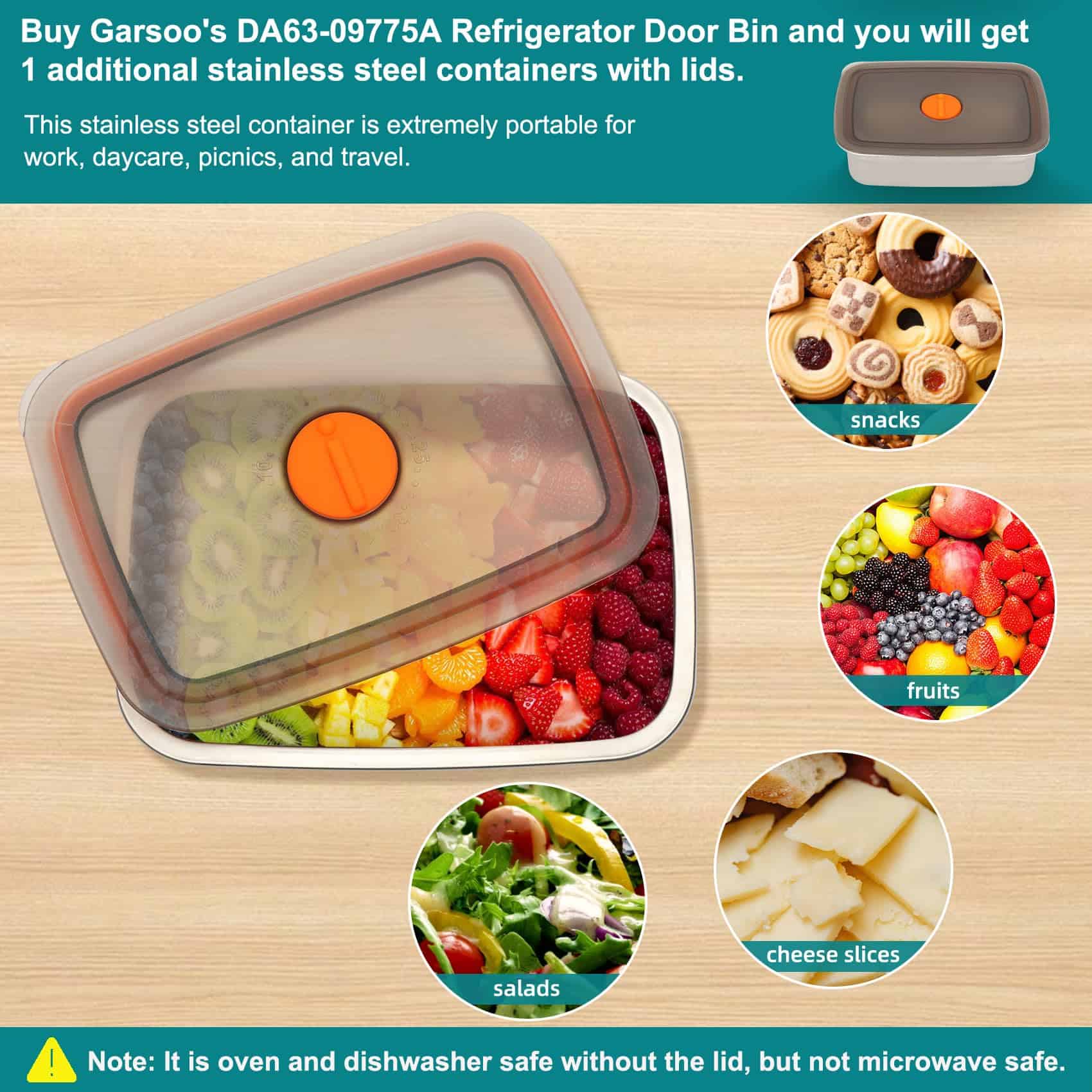 Bandeja de puerta del refrigerador mejorada DA63-09775A, - Imagen 7