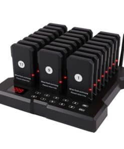 Sistema de Llamado Inalámbrico de Clientes de 24 Pagers