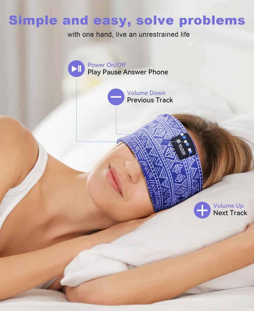 Audífonos Inalámbricos LOVE EYE Sleep Headband Bluetooth - Imagen 5