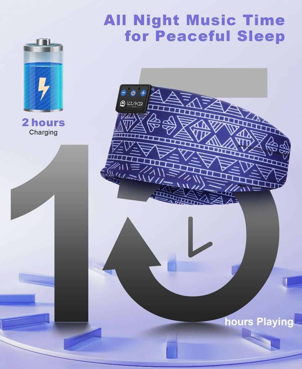 Audífonos Inalámbricos LOVE EYE Sleep Headband Bluetooth - Imagen 4