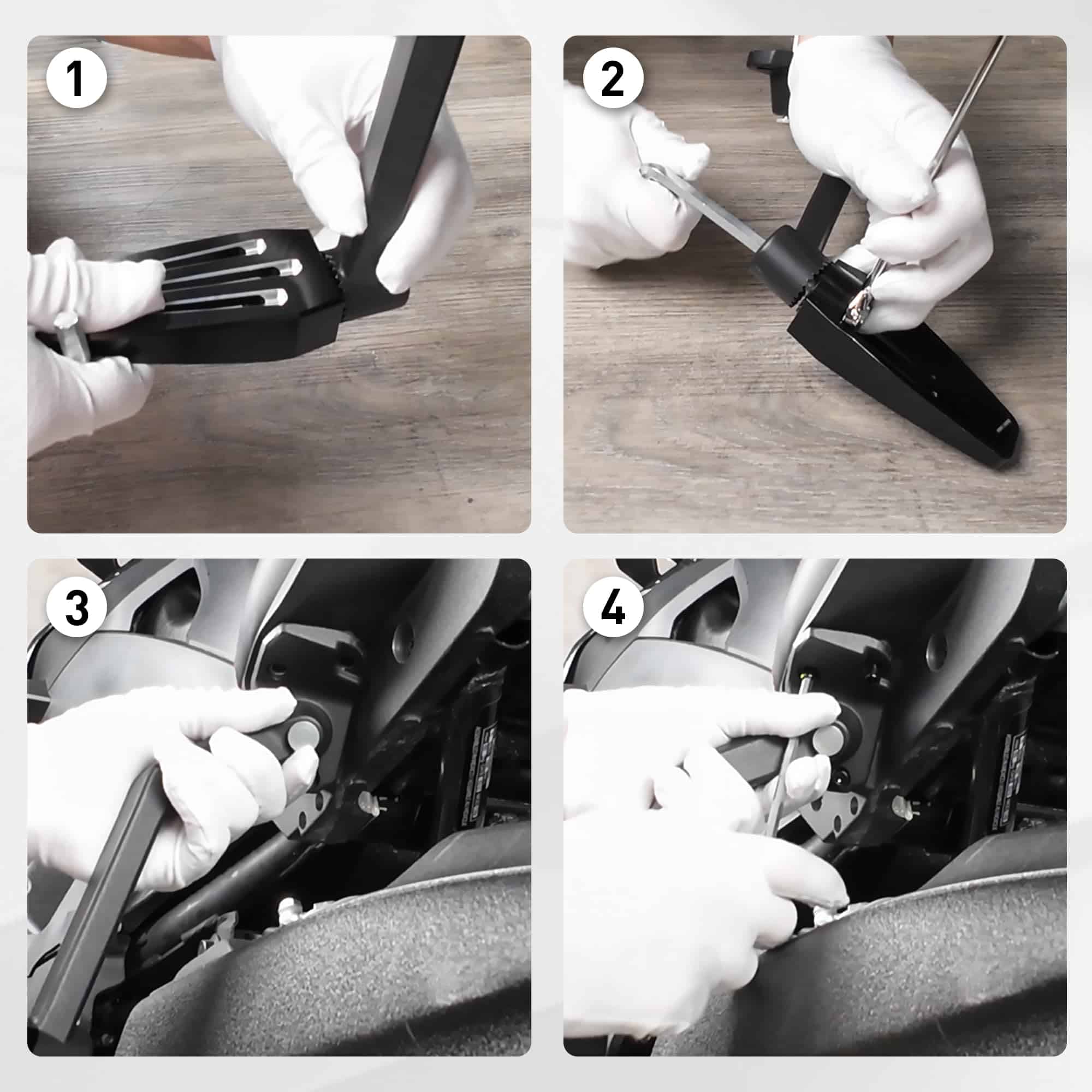 Asiento trasero para pasajero Hutexico con reposapiés - Imagen 10