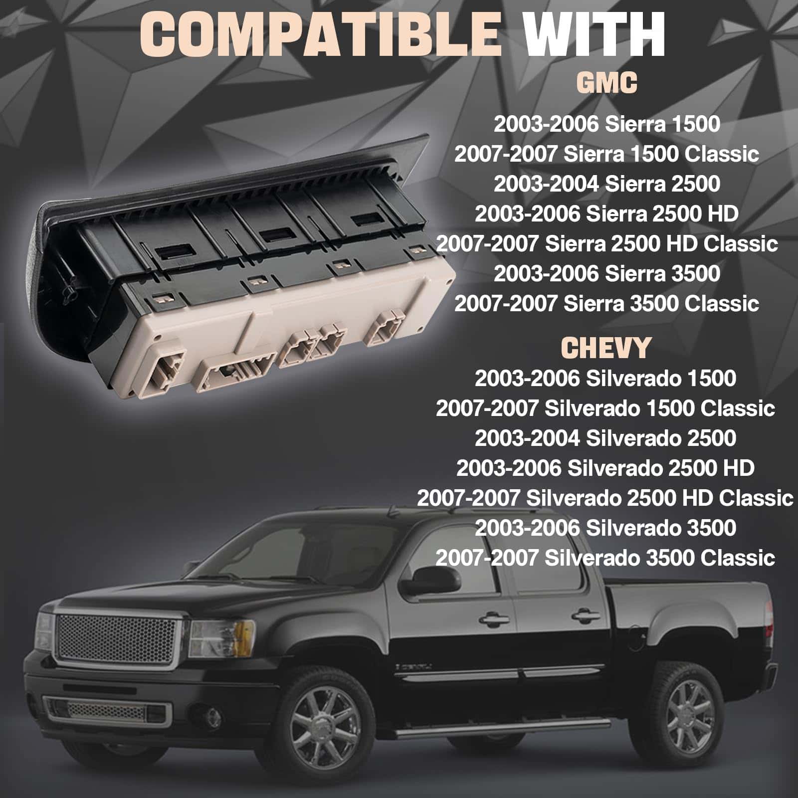 Cubierta de control de ventana eléctrica del maestro del - Imagen 8