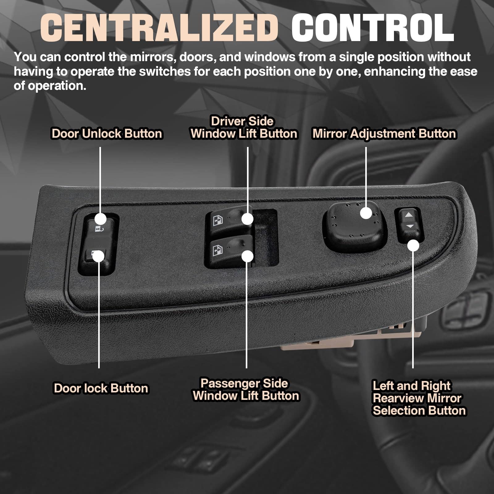 Panel de control del interruptor maestro de ventanas - Imagen 4