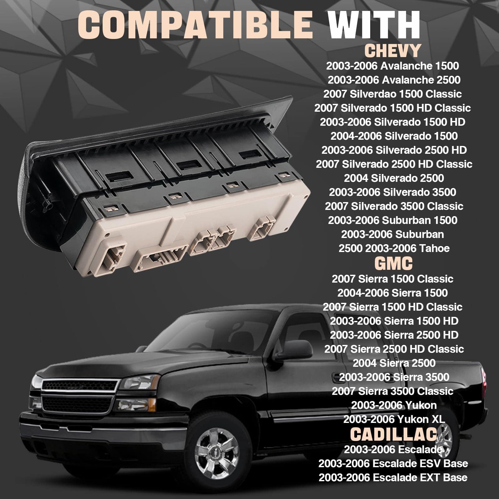 Cubierta del Conmutador de Control Maestro de Ventana - Imagen 8