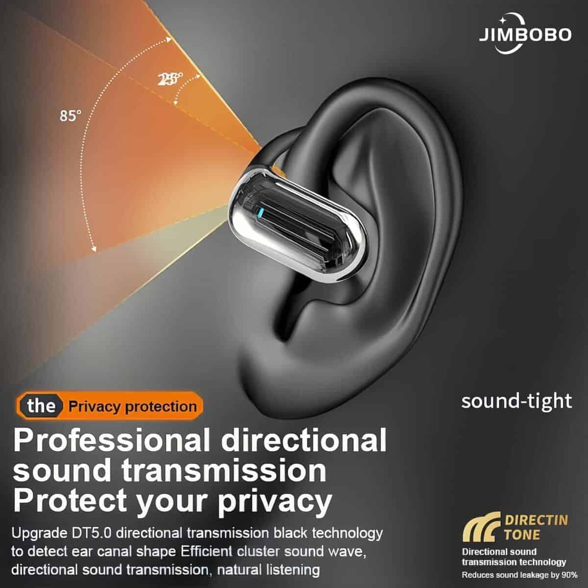 Audífono de Oreja Abierta JIMBOBO Bluetooth 5.4 Inalámbrico - Imagen 7