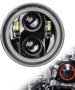 Faros LED para motocicleta SINLIRU 5.75 pulgadas con Halo