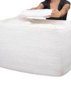 Cesta de almacenamiento de cuerda de algodón OIAHOMY 118L