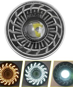 Faro Delantero de Motocicleta LED de 5.75 pulgadas Negro