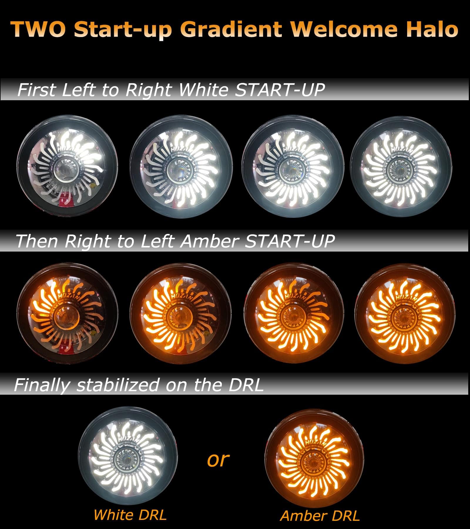 Faro Delantero LED para motocicleta SINLIRU 5.75 pulgadas - Imagen 4
