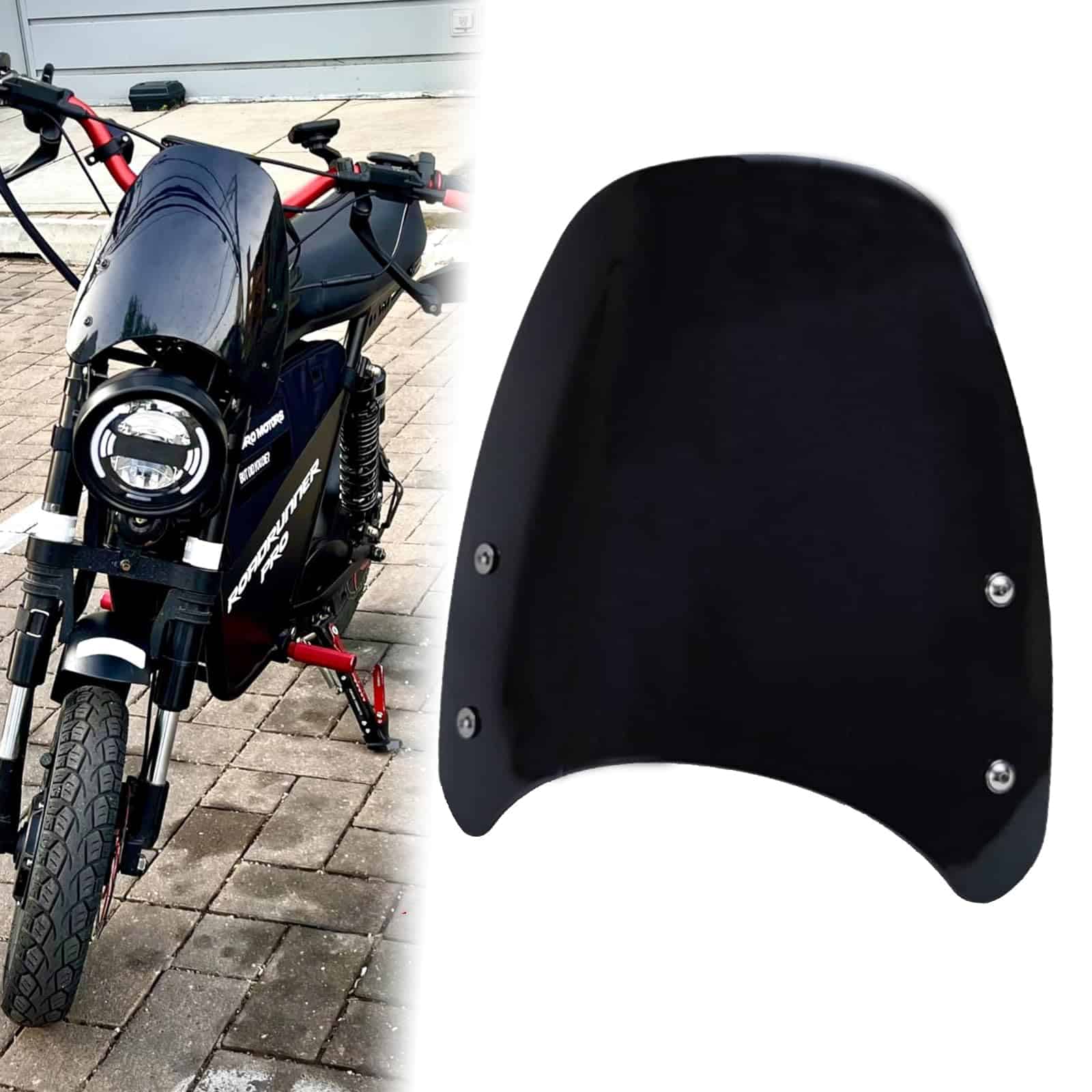 Parabrisas alto para motocicleta SINLIRU, para faro