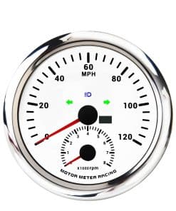 Tacómetro Velocímetro GPS 110mm 4-3/8" 2 en 1 Motor Meter