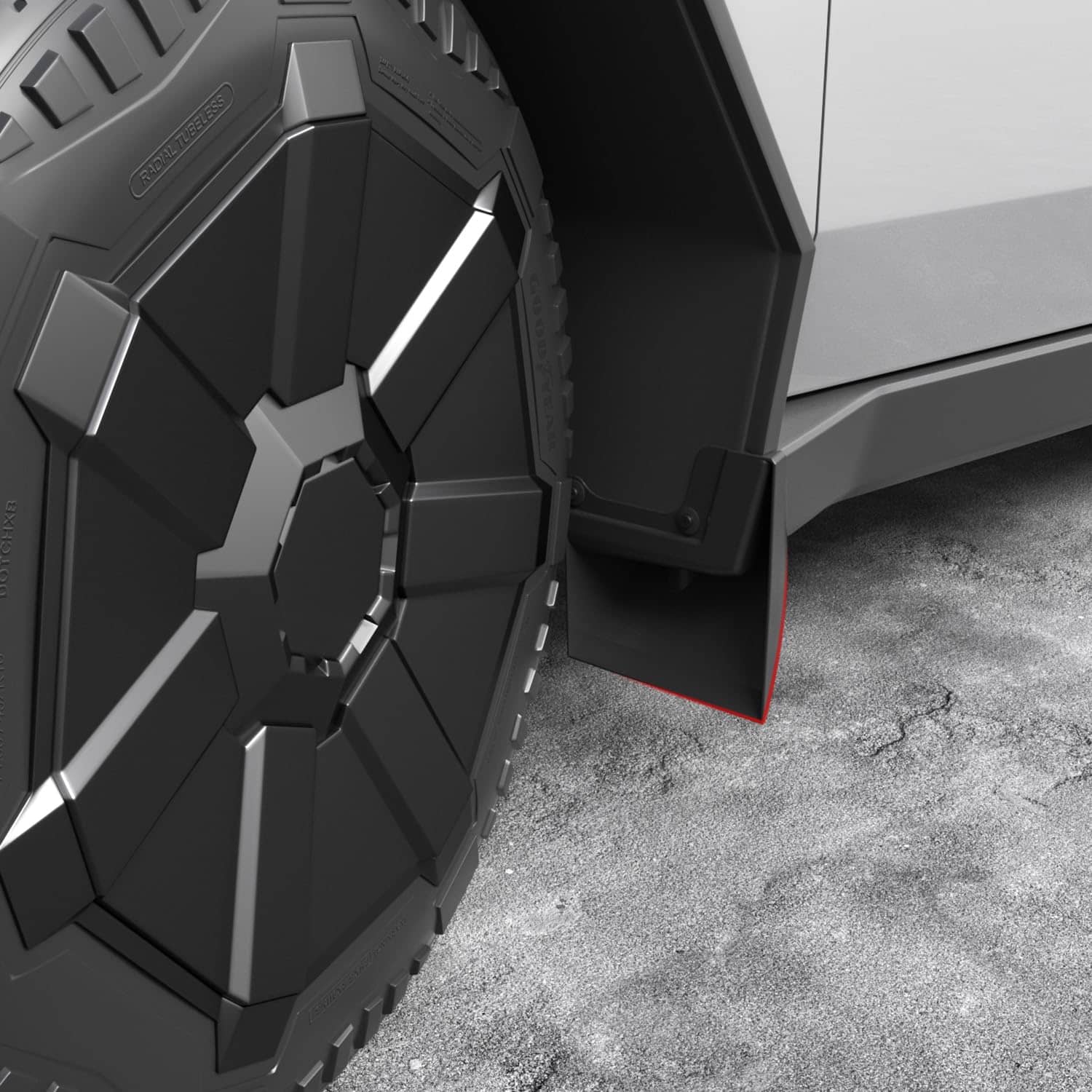 Guardabarros Xipoo compatible con Tesla Cybertruck 2023 - Imagen 8