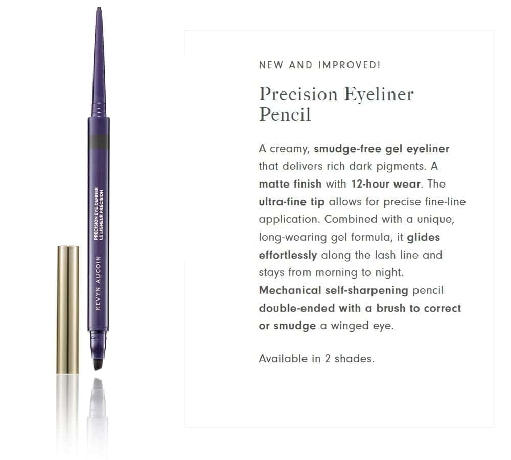Kevyn Aucoin Precision Eye Definer + pincel, color negro - Imagen 3