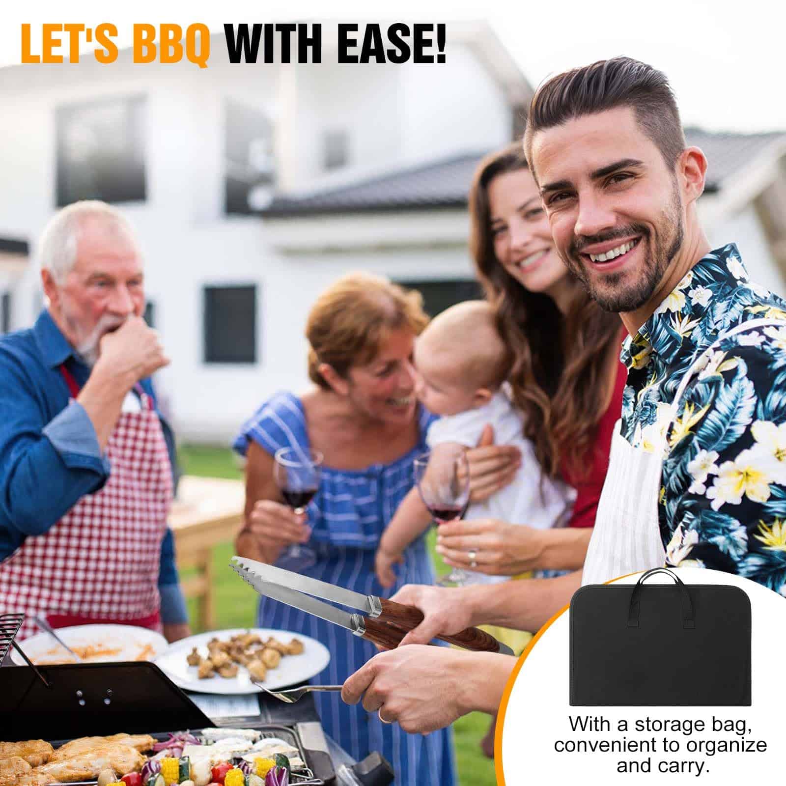 Juego de Parrilla Nuovoware, 38 Piezas de Accesorios para - Imagen 9