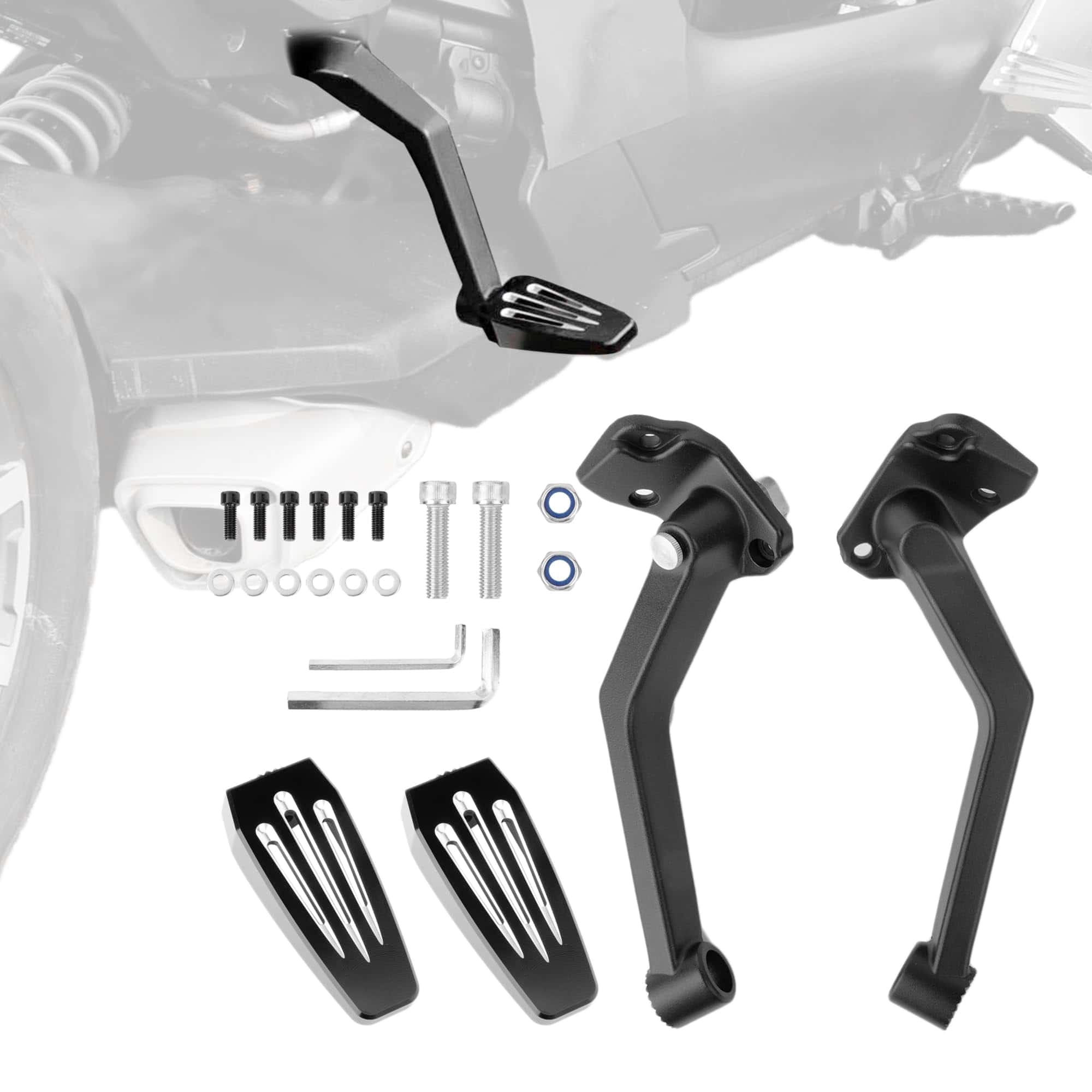 Hutexico Pasajero Pies Ajustables Tabla de Pies para Can-Am